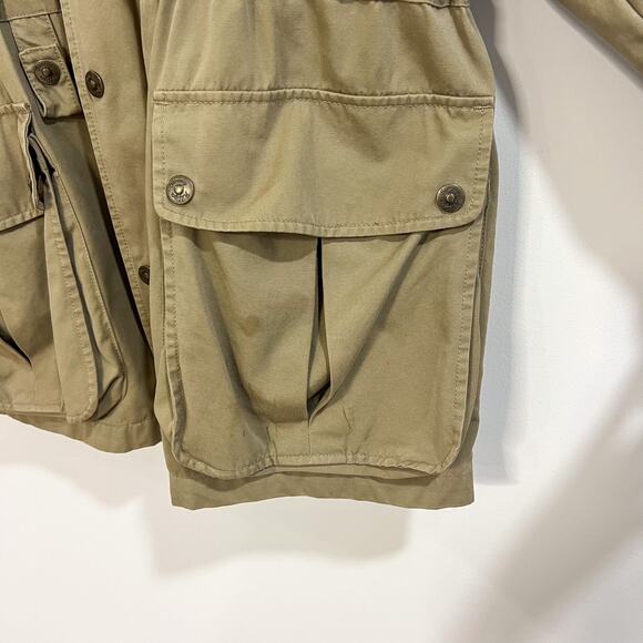 Vintage 90s Tommy Hilfiger Mens Size M Outdoor Hunting Parka Layer Jacket Khaki - Picture 7 of 16